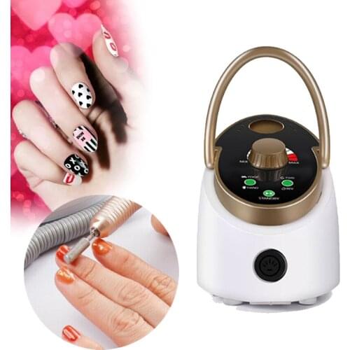 Portable Electric Nail Drill Machine 35000RPM With Nail Drill Bits Accessories High Powerful Speed 65W Manicure Pedicure Tool