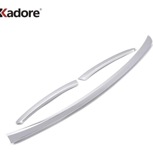 Front Bumper Cover Trim For Kia Forte Cerato K3 2013 2014 2015 2nd Ge ABS Chrome Head Bottom Bumper Strip Car Accessories 2pcs