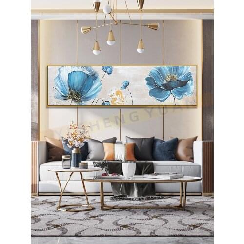 Latest Abstract Knife Flower Modern Textured Oil Painting 100% Hand Painted Canvas Wall Pictures Art For Living Room Decoration