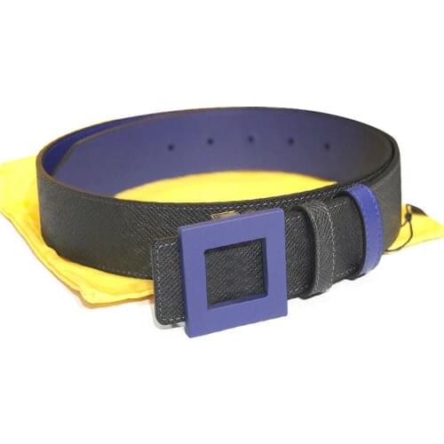 2021 new leather belt ladies leather belt skirt decorative mens jeans of Instagram style versatile thin Italian counter quality