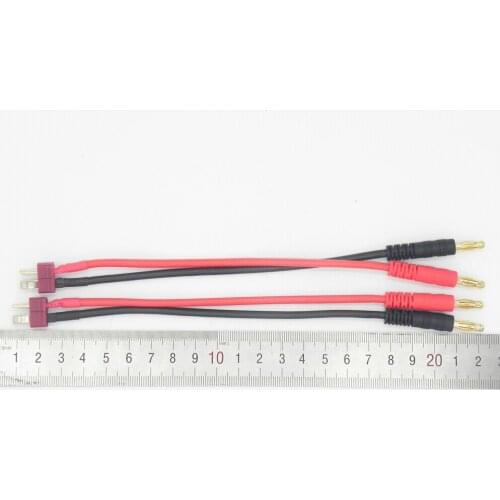 OEM 150MM 14AWG T connector male to 4.0mm Banana Bullet Connector Adapter