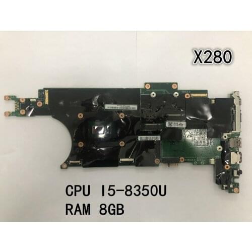 Original Laptop Lenovo ThinkPad X280 Motherboard I5-8350U 8G FRU 01LX681 02HL328