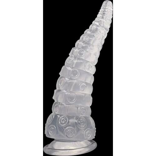 Transparent Anal Plug Masturbation Sex Toys for Men Women Butt Plug Adult Products Octopus Foot Prostate Massager Anal Sex Toys