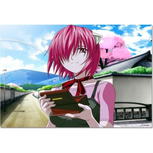 Elfen Lied Poster Cloth Silk Poster Home Decoration Art Fabric Poster Print 20x30cm,27x40cm.30x45cm