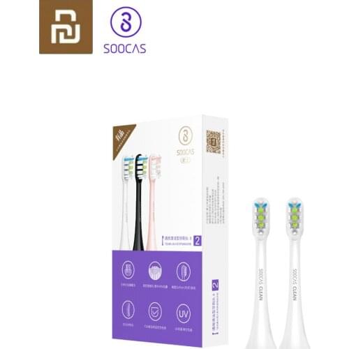 Soocas X3 2Pcs Soocare Replacement Electric Toothbrush Head For SOOCAS Mi SOOCARE X3 Brush Head Replacement