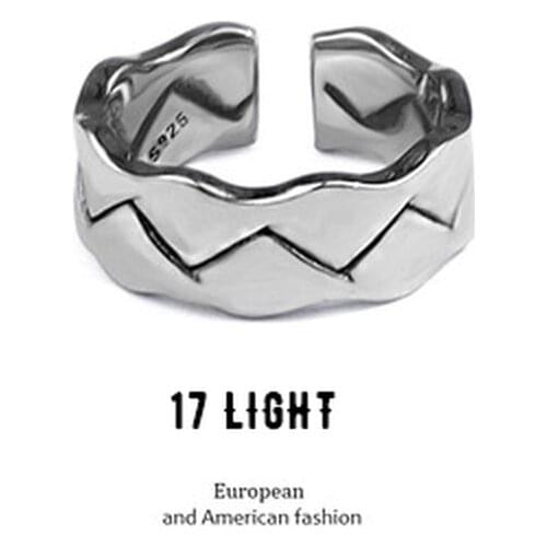 2021 New Classic Irregular Vintage Resizable Rings for Women Ring Woven Wavy Geometry Rings Vintage Jewelry Gift