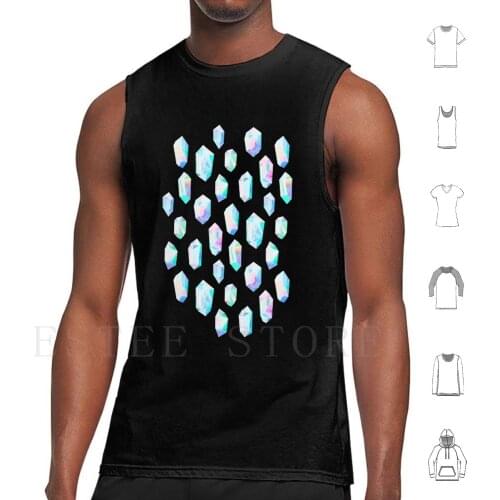 Iridescent Rainbow Crystals Tank Tops Vest Sleeveless Rainbow Crystal Crystals Gem Gems Gemstone Gemstones Colors Iridescent