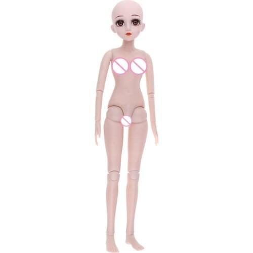 1/3 13 Jointed Female Body DIY Custom For BJD 60cm Doll With Music