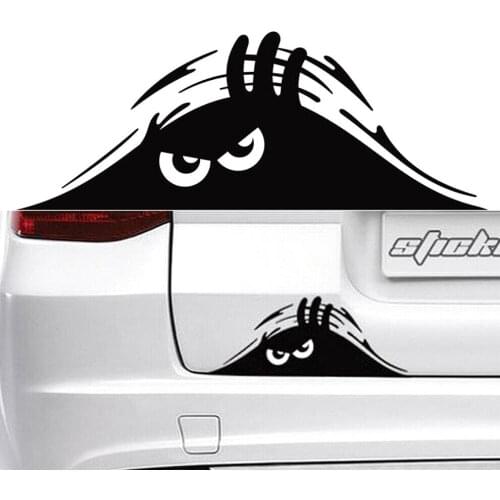 1× Eyes Monster Peeper Scary Car Bumper Window Vinyl Decals Sticker Accessories