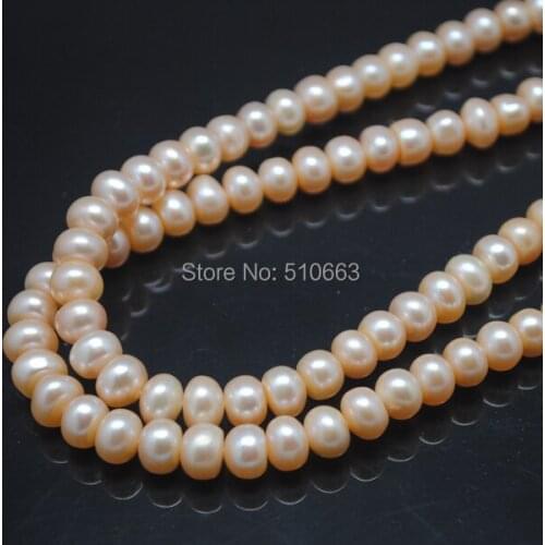 1 Strands=38cm length/Lot(45pcs), Nature Cultured Freshwater Pearl,Abacus Shape,Golden Colors,Size: 11-12mm,Nature Pearl