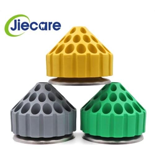 1 PC Dental Tool Dental Plastic Bur Holder Block Case 35 Holes 360 Degree Rotating Storage Box Grinding Head Box For Dental Lab