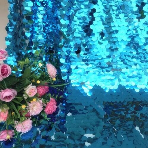 1Y/Lot 18MM encryption fish scales sequins fabric dresses wedding photography background curtain decoration TX1312