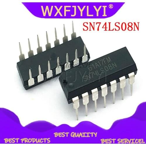 10PCS SN74LS08N DIP14 SN74LS08 DIP 74LS08N 74LS08 SN74LS08 HD74LS08P DIP-14 new and original IC