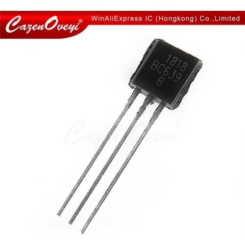 100pcs/lot BC639 BC640 BC546B BC547B BC548B BC556B BC557B BC558B BC559B in-line triode transistor TO-92 0.1A IC In Stock