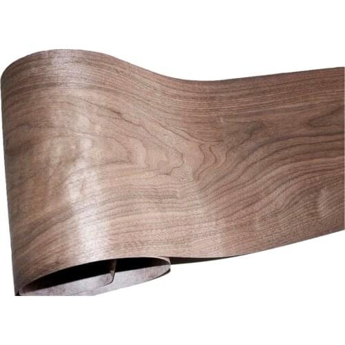 2Pieces/Lot L:2.5Meters Width:13cm Thickness:0.2mm Black Walnut Veneer Natural Wood Veneer Furniture Edge Strip