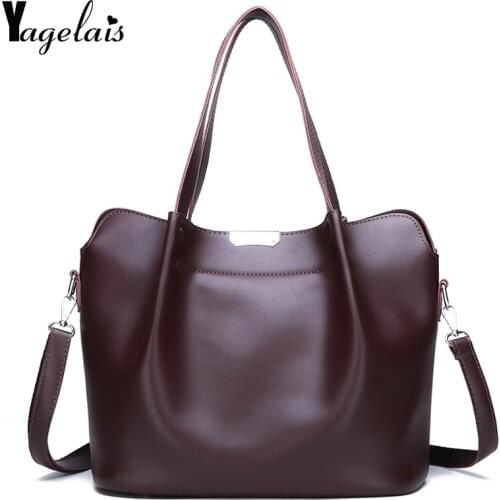 2019 high quality Handbags Large Capacity Office Ladies Totes Bag Soft PU Leather Shoulder Bag Crossbody Bags For Women