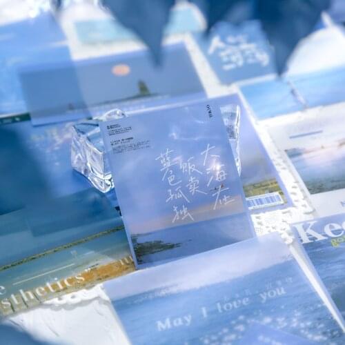 30pcs Sunset Photography INS Scenery Decorative Stickers Scrapbooking diy Stick Label Diary Stationery Album Retro Film Sticker