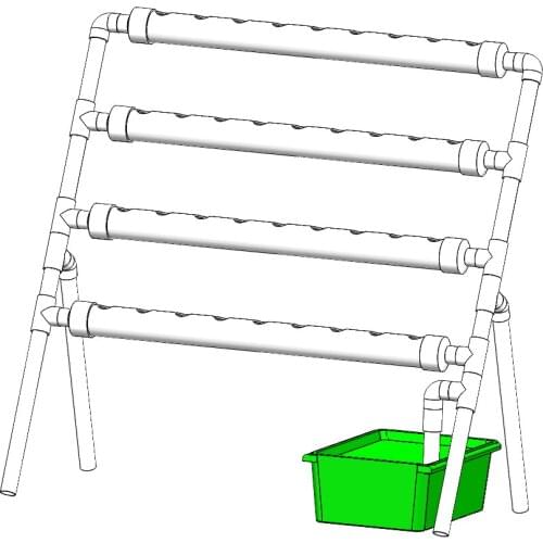 36 Holes Hydroponic Piping Site Grow Kit Deep Water Culture Planting Box Gardening System Nursery Pot Hydroponic Rack 110-220V