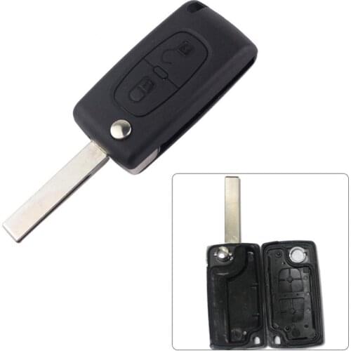 80% Hot Sell 2 Button Car Remote Flip Key Fob Case Shell For Citroeng C2 C5 C3 C4 C6 C8 CE0523