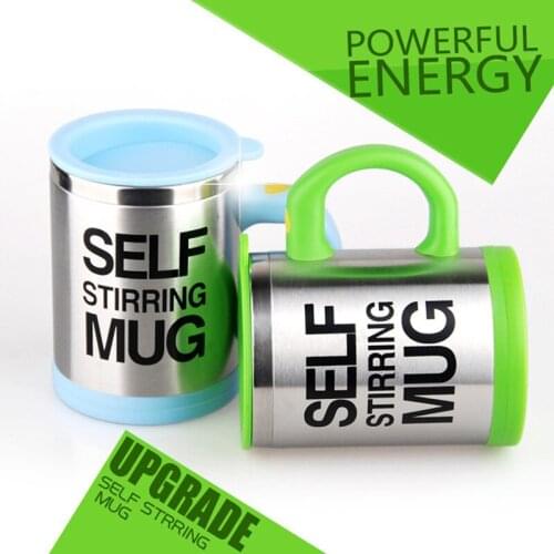 400 ML Mixing Cup Upgraded Stainless Steel Automatic Mixing Coffee Cup Automatic Coffee Cream Intelligent Mixing Mug Automatic