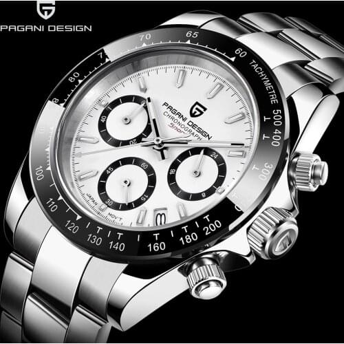 2021 New PAGANI DESIGN Sapphire Glass Stainless Steel Chronograph Mens Quartz Watch Top Brand Luxury Mens Quartz Watch relogio