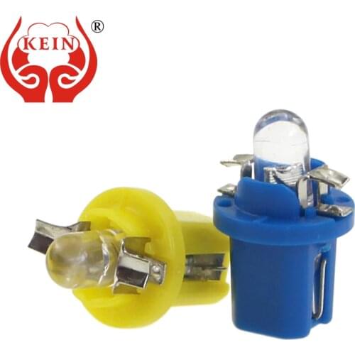 KEIN 1 piece T5 B8.5 B8.5D Car Auto LED Indiator Gauge Lights Interior Dashboard Dash Side Lamp DC12V Red White Blue Signal Bulb
