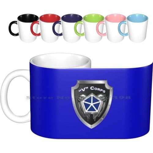 V Armored Corps Ceramic Mugs Coffee Cups Milk Tea Mug V Armored Corps V Armored Corps V Armored Corps Group V Armored Corps V