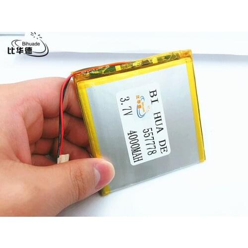 Li-Po 3.7V 4000mAh 557778 Lithium Polymer Li-Po li ion Rechargeable Battery cells For Mp3 MP4 MP5 GPS