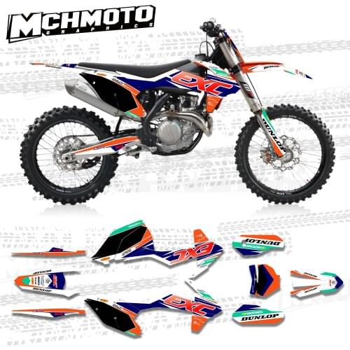 MCHMFG for KTM 125 250 300 350 450 SX SXF 2016 2017 2018 EXC EXCF SXF 2017 2018 2019 Graphics Backgrounds Stickers Kit Decal