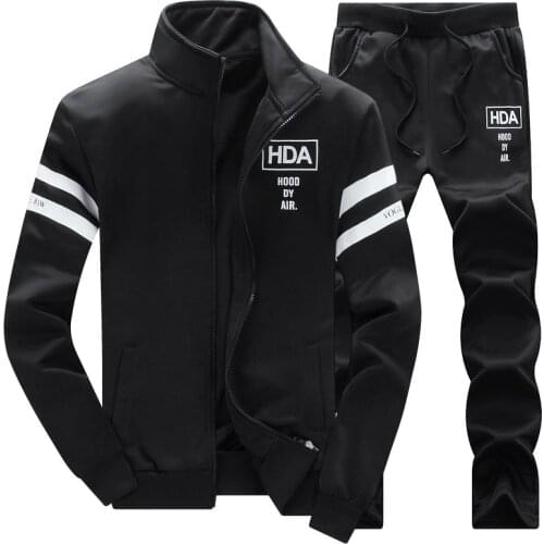 Mens Set 2021 Gyms Tracksuits Men Sweatshirt Sporting Spring Autumn Jacket + Pants Casual Mens Sweatsuits Sportswear Fitness