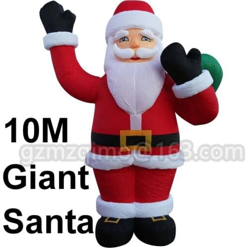 Inflatable Christmas santa claus different style standing Father Christmas model without lights