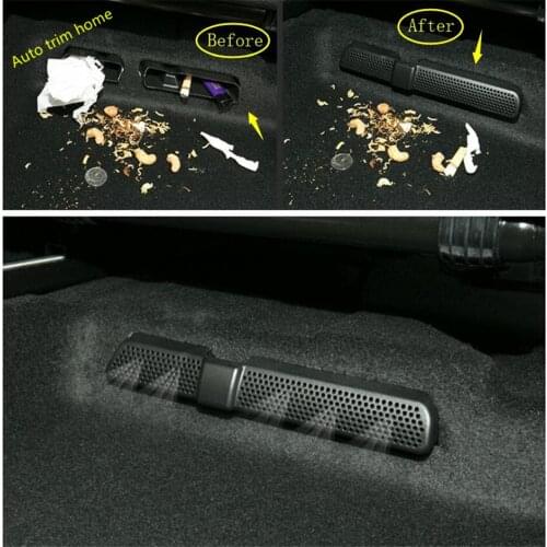 Lapetus Accessories Seat Bottom AC Air Duct Vent Anti-blocking Plastic Protection Cover Fit For Volkswagen VW Tiguan 2016 - 2020
