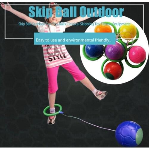 New 6 Colors Skip Ball Outdoor Fun Toy Balls Classical Skipping Toy Fitness Equipment Toy Encourage Children to Exercise
