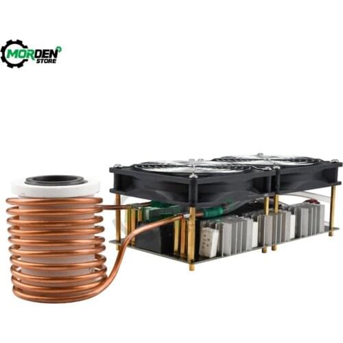 New GTBL 12-48V 2500W ZVS Induction Heater Heating PCB Board Module Flyback Driver Electromagnetic Induction Heater Dropship