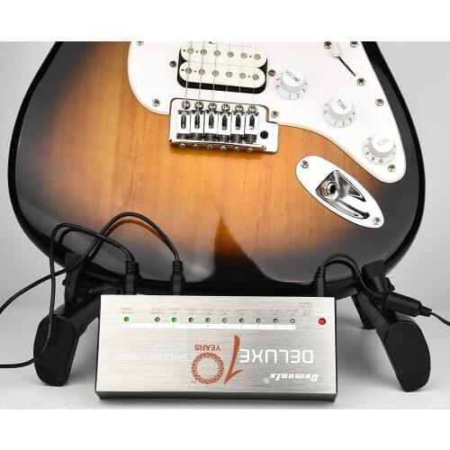 Demonfx Guitar Effect Pedal Power Supply Space Grey 11 Isolated Guitar Effect Pedals Power Supply 12 Cables Kit Guitar Parts