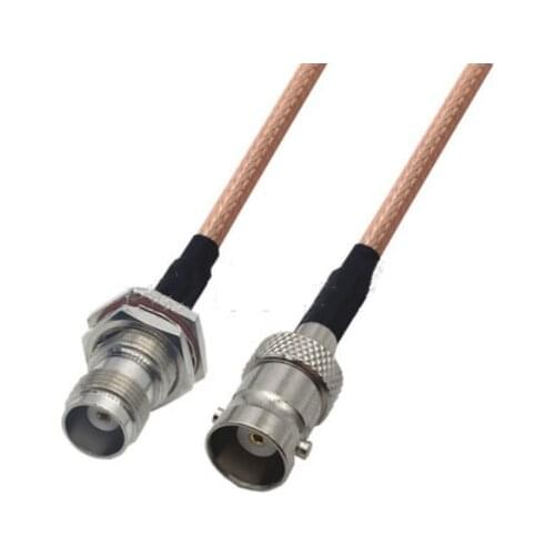 TNC Female Bulkhead to BNC Female Connector Pigtail Jumper RG316 Cable 50 ohm