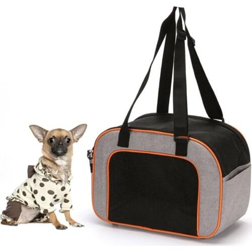 Portable Pet Carrier Bag Outdoor Travel Small Cat Dog Carrier Bags Puppy Teddy Carrying Shoulder Bag Breathable Pet Handbag