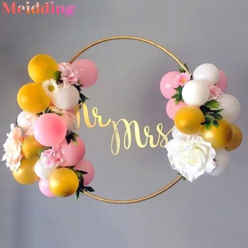 60/80/100cm Balloon Garland Round Hoop Balloons Arch Decorations DIY Flower Wreath Ring Ballon Birthday Wedding Decor Babyshower