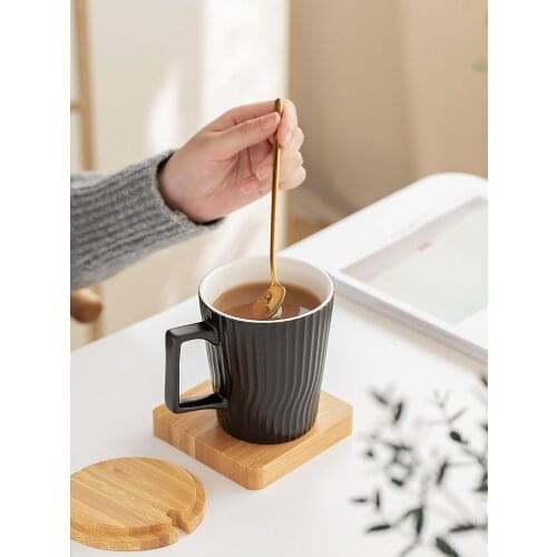 Ceramics Coffee Cup Japanese Black Nordic Mug Coffee Cup Reusable Coffee Set Coffee Tumbler Couple Gift Vasos Coffee Accessories