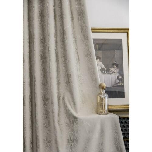 2021 New Light Luxury Nordic Modern Minimalist High-end Luxury High-end American Curtains Curtain for Living Dining Room Bedroom