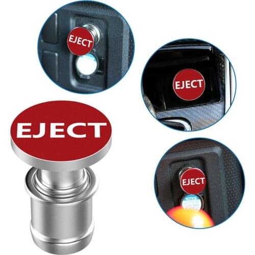 Universal Car Red \\\"EJECT\\\" Push Button Cigarette Lighter Auto Replacement Accessories For BMW Golf Tesla Passat