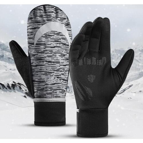 Winter Warm Gloves Therm With Anti-Slip Elastic Cuff,Thermal Soft Lining Gloves Driving Gloves Winter Ski Camping Cycling Gloves