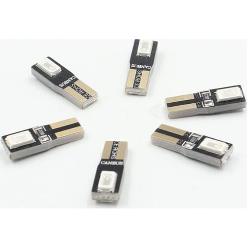 10PCS T5 74 W1.2W W3W 5730 Super Bright LED Bulbs Auto Wedge Dashboard Lamp Car Warning Indicator Instrument Cluster Light