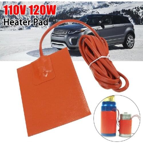 110v 120W Heater Pad Engine Block Hydraulic Tank Heating Plate Pan Sump Heater Mat NO Plug