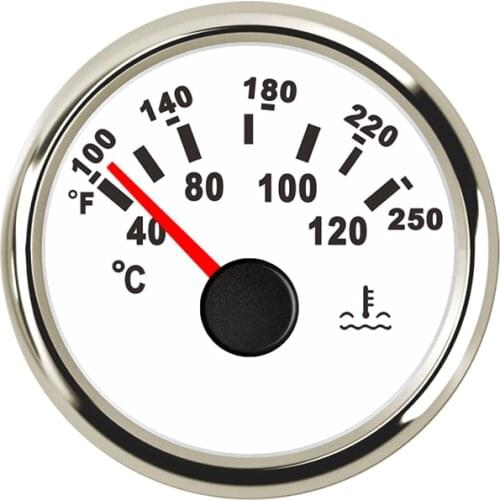 52 mm Yacht Water Temp Temperature Gauge Water Temp Meter Indicator 40-120 For Motor Boat Car Auto Engine Outboard