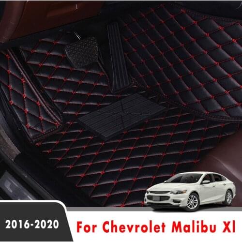 Car Floor Mats Rugs For Chevrolet Malibu Xl 2020 2019 2018 2017 2016 Leather Anti-Dirty Carpets Custom Car Accessories Interior