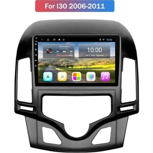 Android 10.0 System Quard Core 2G+32G WIFI HD 1024*600 Car GPS Nagavition For Hyundai I30 2006-2011 Steering Wheel Multimedia