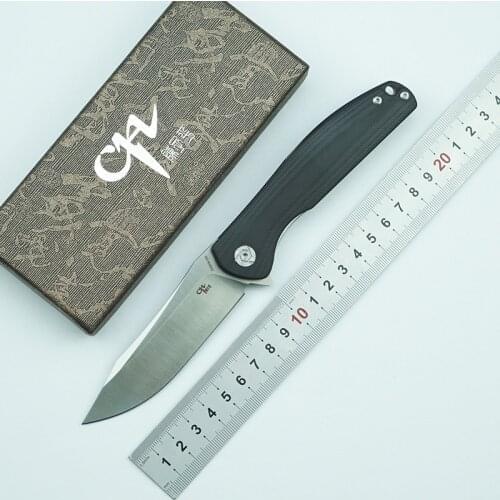 CH3156-G10 Folding Knife D2 Blade G10/Steel Handle Outdoor Camping Survival Kitchenware Fruit Knife EDC Multi-tool Knife
