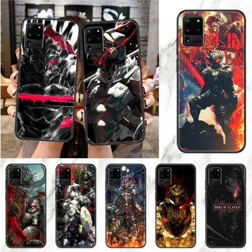 Anime Goblin Slayer Phone case For Samsung Galaxy Note 4 8 9 10 20 S8 S9 S10 S10E S20 Plus UITRA Ultra black fashion bumper soft