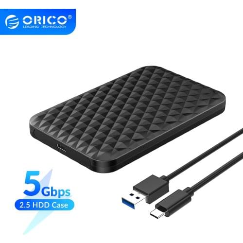 ORICO External Hard Disk Case 2.5 inch SATA HDD SSD External Box 4TB Type C to USB 3.0/3.1 HDD Housing for 7mm-9.5mm SSD